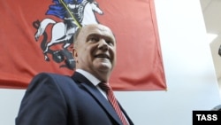 Communist Party leader Gennady Zyuganov says his supporters prevented an attempt at ballot-stuffing.