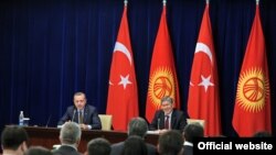 На итоговой пресс-конференции премьер-министра Турции и президента Кыргызстана
