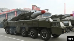 A North Korean Musudan missile (file photo)