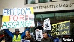 Акция в поддержку Ассанжа, Лондон, 21 октября 2019 года