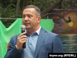 Алексей Челпанов во время празднования дня улицы Московской в Ялте, 8 сентября 2018 года