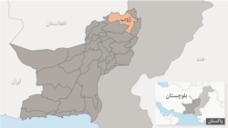 په بلوچستان کې د پښتون مېشتې سیمی ژوب نقشه.