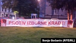 U Pionirskom parku kod Predsedništva Srbije