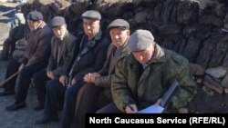 Жители дагестанского села Куруш