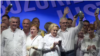 Liderii PSD/ALDE la terminarea mitingului, București, 9 iunie 2018