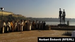 Obeležavanje godišnjice Novosadske racije kod spomenika žrtvama u Novom Sadu