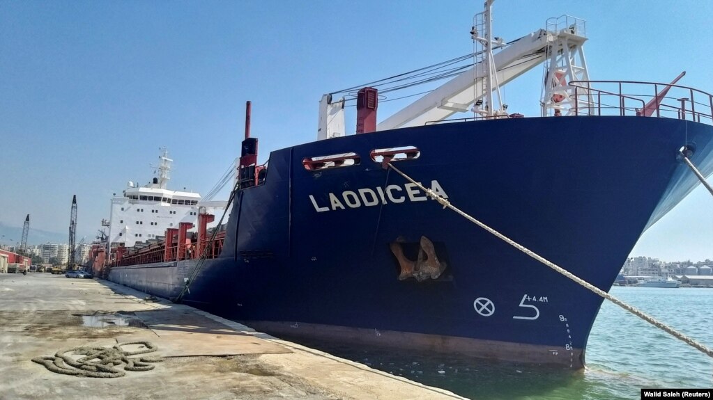 Судно LAODICEA станом на вечір 4 серпня перебувало недалеко від сирійського порту Тартус