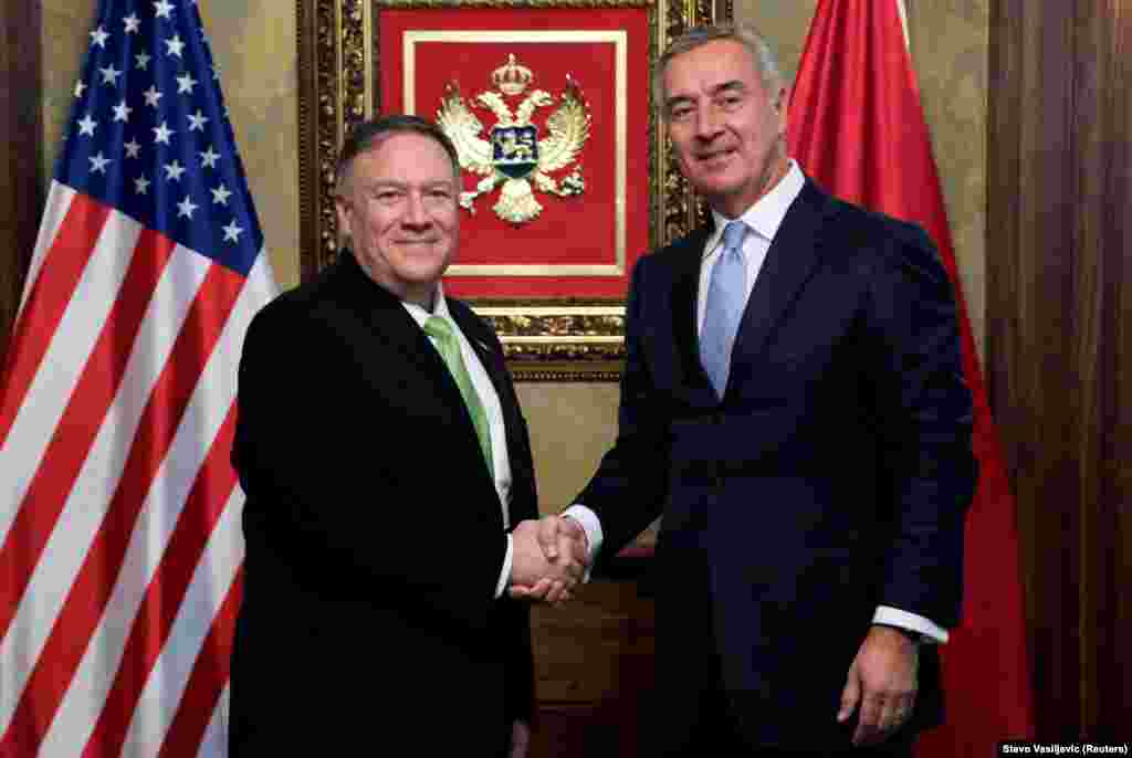 Američki državni sekretar susreo se u Podgorici i sa predsjednikom Crne Gore Milom Đukanovićem, a sa tog sastanka nije bilo zvaničnih izjava