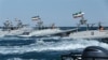 IRGC speed boats in Persian Gulf. FILE PHTO