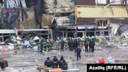 The deadly fire struck the Admiral shopping complex in Kazan.