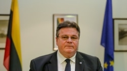 Belarus - Lithuanian Foreign Minister Linas Antanas Linkevicius during press conference, Minsk, 4Feb2020