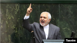 Foreign Minister Mohammad Javad Zarif had a fiery exchange with critics in parliament. 