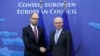 Премьер-министр Украины Арсений Яценюк и председатель Совета ЕС Херман ван Ромпей