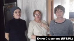 Жительницы Каменки: Наталья Солдатенко, Наталья Фадеева и Маргарита Клепикова