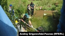 Здесь стоки "ЖК Царёво" village впадают в Шемелку. 