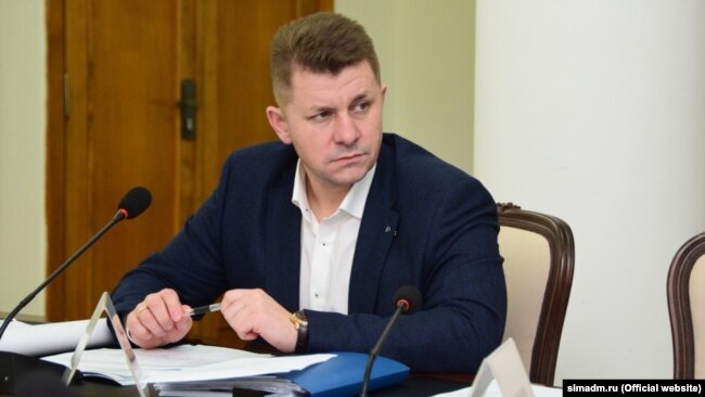 Валентин Демидов в должности замглавы российской администрации Симферополя