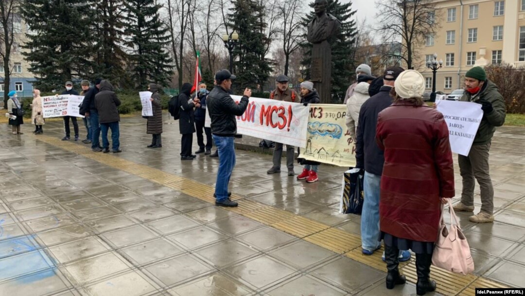 Пикет против строительства мусоросжигательного завода в Осиново