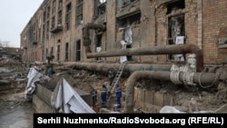 Дарницька ТЕЦ після російських ударів у лютому 2026 року