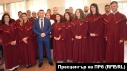Борислав Сарафов с младши прокурори в Националния институт на правосъдието, 22 юни 2025 г.