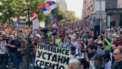 Fresh Demonstrations In Serbia As Protesters Accuse Police
Of Excessive Force