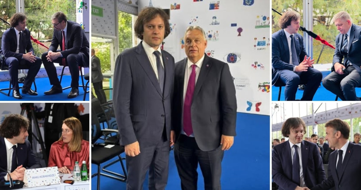 ორბანი, ფიცო, ვუჩიჩი, მაკრონი, მეცოლა – კობახიძის ხანმოკლე შეხვედრები და საუბრები ალბანეთში