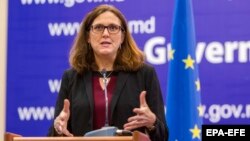 Komisionerja e Bashkimit Evropian për Tregti, Cecelia Malmstrom.