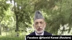 Bivši avganistanki predsednik Hamid Karzai, 15. avgust 2021. 