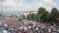Protesta në Shkup kundër fajësimit të shqiptarëve për vrasjen e pesëfishtë - foto arkivi.