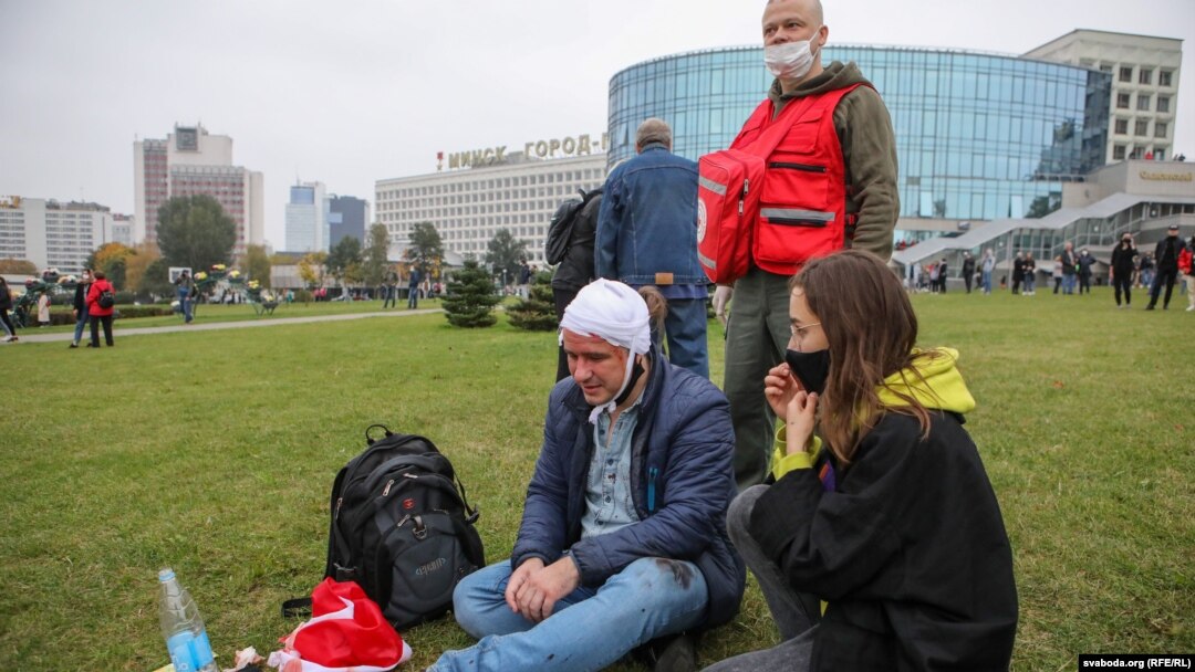 Belarus - Una din victimele represiunii de duminică a forțelor de ordine ale lui Lukașenko