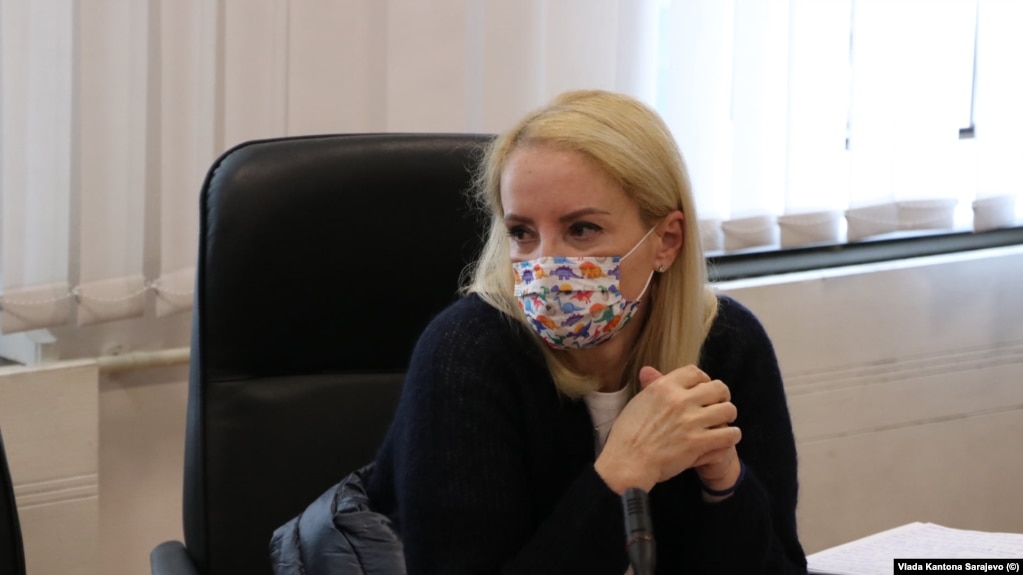  Sebije Izetbegović, generalne direktorice Kliničkog centra Univerziteta u Sarajevu, 5. aprila 2021.