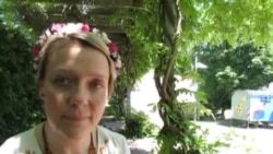 Iryna Wetzel explică o acțiune de protest a Asociației Elveția-Ucraina