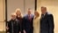 Zdesna nalijevo: Bivši predsjednik RS Milorad Dodik, ministar odbrane SAD Pete Hegseth sa suprugom Jennifer Rauchet, članica Predsjedništva BiH Željka Cvijanović i v.d. šefice Kancelarije za međunarodnu saradnju RS Ana Trišić-Babić na Molitvenom doručku u Washingtonu, 5. 2. 2026.