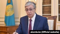 Kazakh President Qasym-Zhomart Toqaev (file photo)