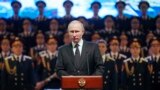 Президент РФ Владимир Путин во время выступления в Волгограде 2 февраля. Михаил Метцель/ТАСС 