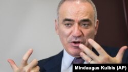 Russian opposition figure and chess champion Garry Kasparov