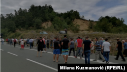 Protestna šetnja meštana sela u okolini Valjeva, 2. avgust 2021.
