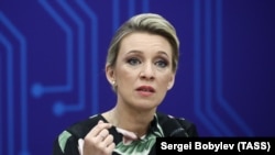 Marija Zaharova, portparolka ruskog Ministarstva inostranih poslova, opisala je poteze EU prema ruskim medijima kao "informacioni terorizam Zapada". (fotograija iz juna 2021.)