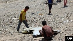 Уламки винищувача ОАЕ, Ємен, 14 березня 2016 року