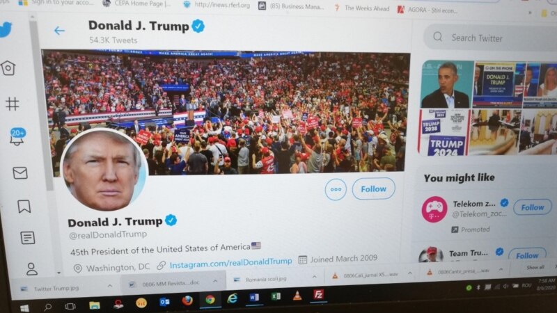 Твитер и Фејсбук го санкционираат Трамп за дезинформации