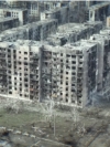Drone Footage Reveals How Russian Glide Bombs And Artillery Obliterated Ukrainian Cities Screengrab
