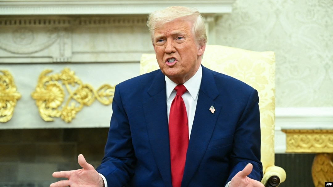 САД - Претседателот на САД, Доналд Трамп, Вашингтон, 7 април 2025 година. 