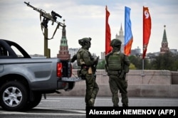Машина с пулеметом на улицах Москвы. 5 мая 2026 года