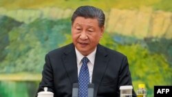 Си Цзиньпин во время переговоров в Пекине с госсекретарем США Энтони Блинкеном. 26 апреля 2024 года