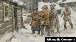 Bolşeviklər 1920-ci ildə qolçomaq ovuna çıxıb, Belarus, Ivan Vladimirov (rəsm)