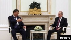 A kínai és az orosz elnök Moszkvában 2023. március 20-án
