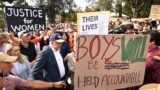 Австралискиот премиер Ентони Албанезе присуствува на митинг против насилството врз жените, Канбера, 28 април 2024 година