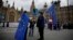Акция противников Брекзита возле британского парламента в Лондоне. Апрель 2019 года