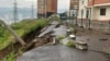 Обрушение склона у дома в Красноярске