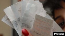 Armenia -- Receipts issued by a cash register.