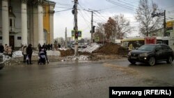 Ремонт дорог в Симферополе, 29 ноября 2018 года